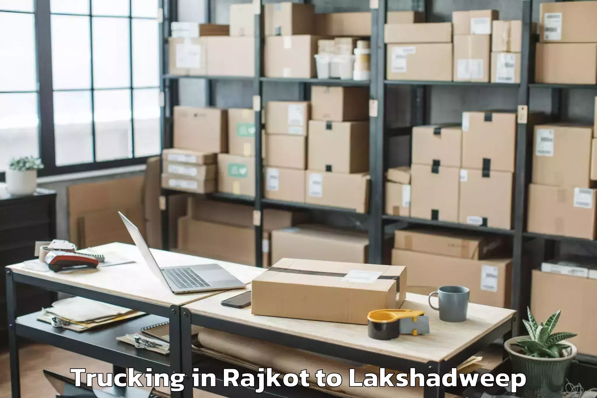 Top Rajkot to Kadmat Trucking Available